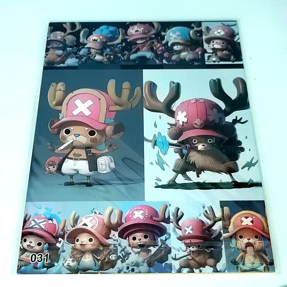 Chopper Wanted #031 One Piece Double-sided Art Board Size A4 8" x 11" Waifu Card
